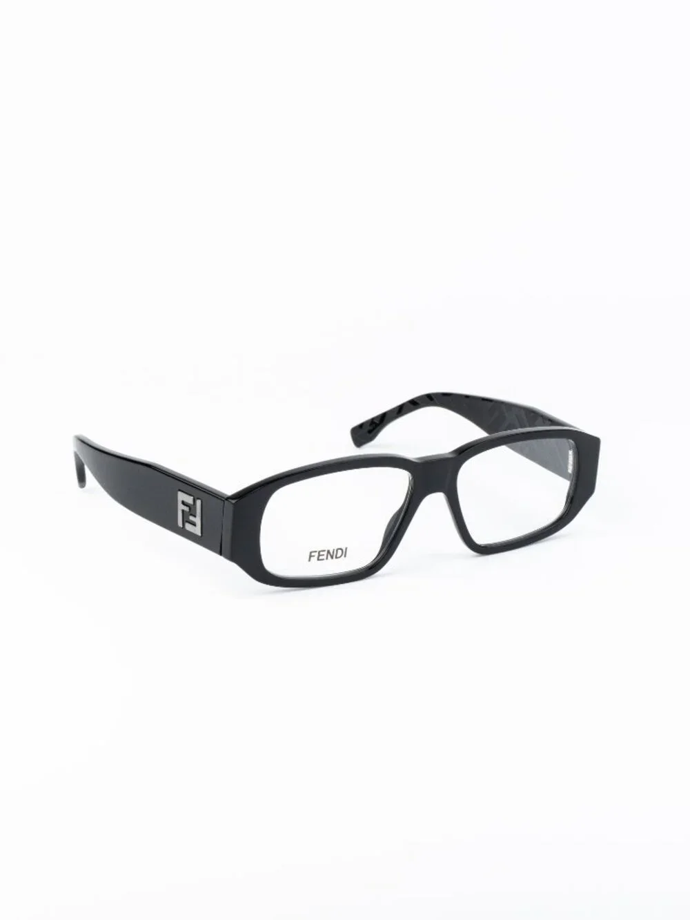 Fendi Women Eyeglasses Rectangular Black FE50115I 001 NEW AUTHENTIC